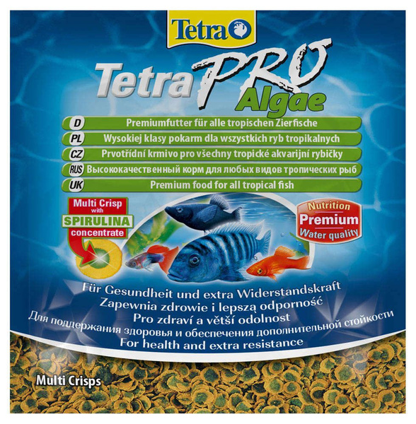 Корм для рыб Tetra Pro Algae растительные чипсы, 12 г - купить с ...