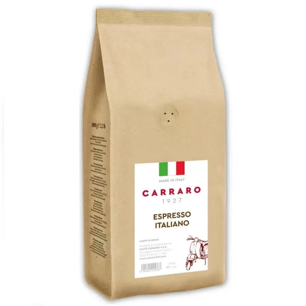 Кофе в зернах Carraro Espresso Italiano 1 кг - купить с доставкой по ...