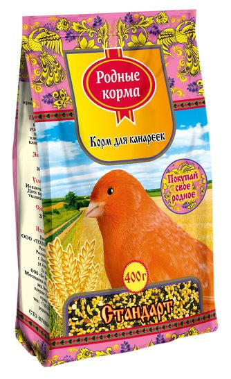 Корм для канареек "Родные корма" Стандарт, 400 г - купить с доставкой ...