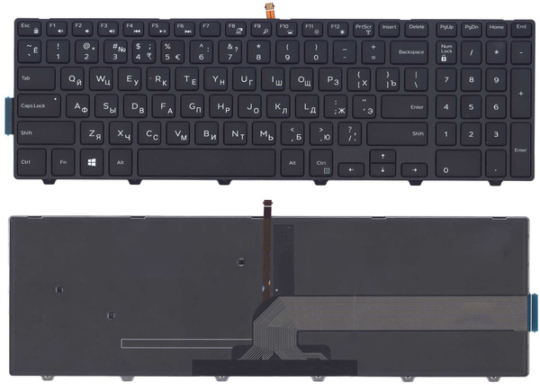 Клавиатура для ноутбука Dell 15-3000 15-5000 с подсветкой p/n ...