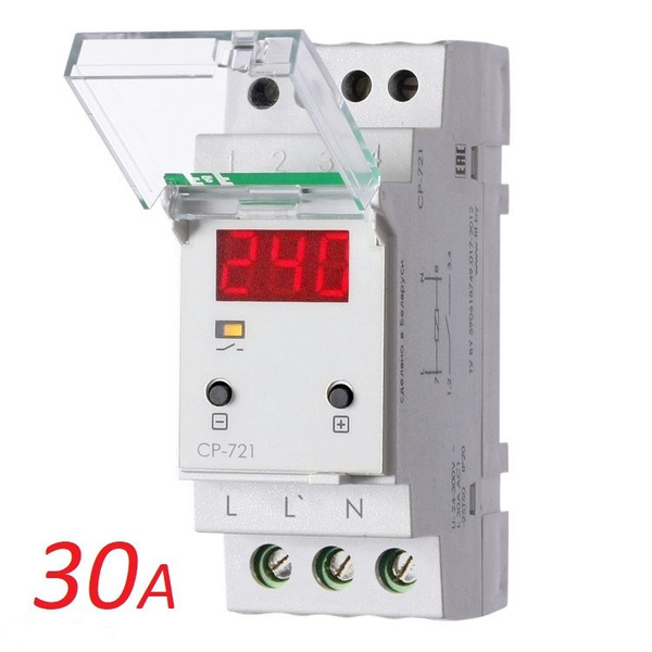 Реле напряжения СР-721 30А Евроавтоматика F&F - купить по выгодной цене ...