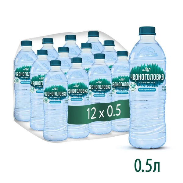 Вода газированная Черноголовка артезианская, 0,5 л х 12 шт - купить с ...