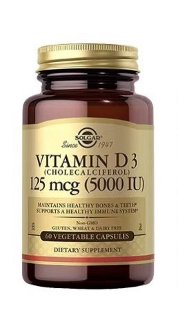 Solgar Vitamin, D3 5000, Д3, 100 капсул - купить с доставкой по ...