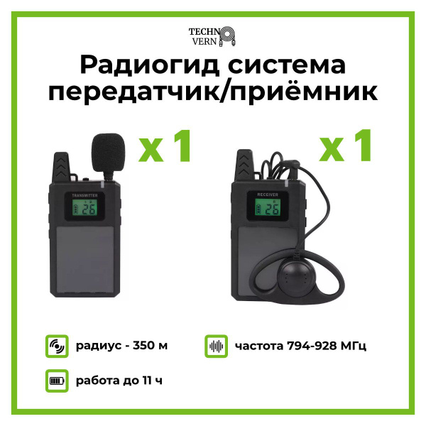 Беспроводная аудиосистема радиогид WirelessLinkx 613R (1) rg1220 ...