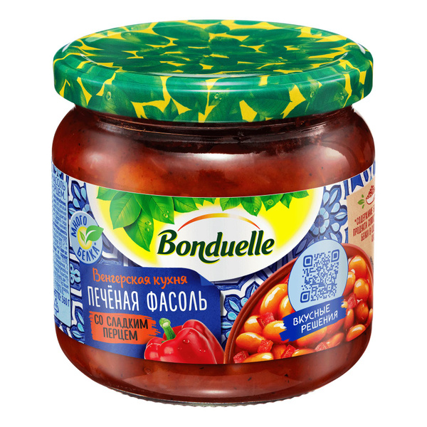 Фасоль Bonduelle печеная со сладким перцем 360 г - 1 шт - купить с ...