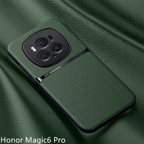 Текстура Кожа чехол для Honor Magic 6 Pro / Magic6 Pro Магнитное ...