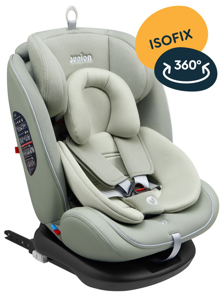 Автокресло JUNION Odri группа 0+/1/2/3 (0-36 кг), 360, Isofix, оливка ...