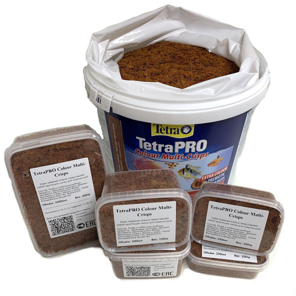 Корм для рыб TetraPRO Colour Multi-Crisps 500 мл/150гр, чипсы для всех ...