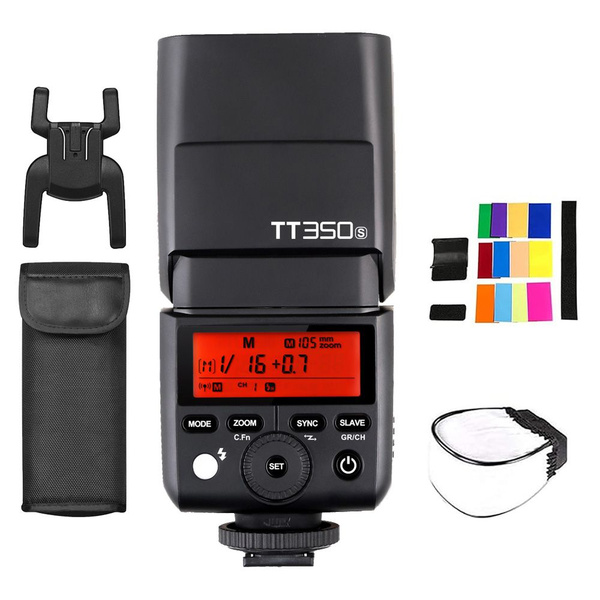 Godox TT350C TTL camera flitser Speedlite flitser 2.4G Wireless 1 / 8000s HSS 0,1~2,2s recycle tijd voor Canon 5D MarkIII 80D 7D 760D 60D 600D 30D 100D 1100D digitale X-camera's