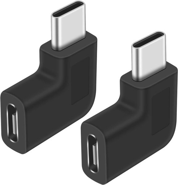 Адаптер USB C под прямым углом, USB 3,1 Type C от мужчины к женщине PD ...