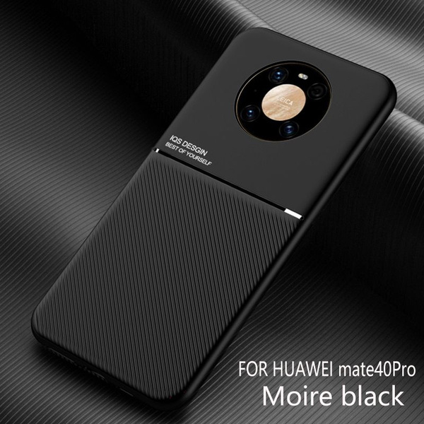 Чехол на Huawei Mate 40 Pro (Хуавей Мате 40 Про) Кожаный чехол (Magsafe ...