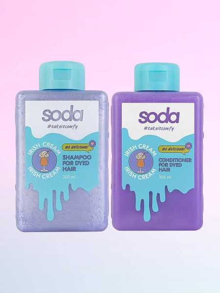 SODA Набор № 4 (Кондиционер + шампунь для окрашенных Irish Cream ...