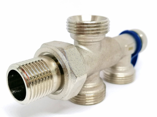 Узел для нижнего подключения радиатора TIM 1/2"х3/4" (для двухтрубных ...
