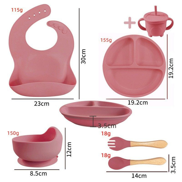 Детская силиконовая посуда для кормления 6-Piece Set - купить с ...