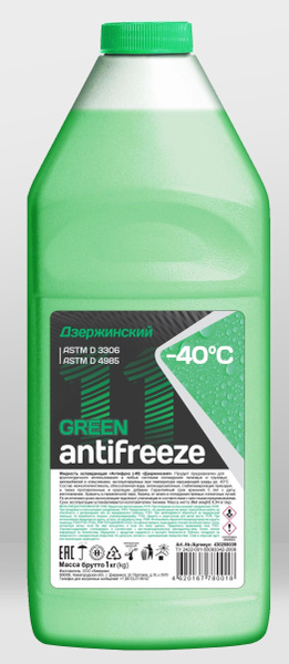Антифриз Дзержинский Green (-40) зеленый, Готовый раствор купить по ...