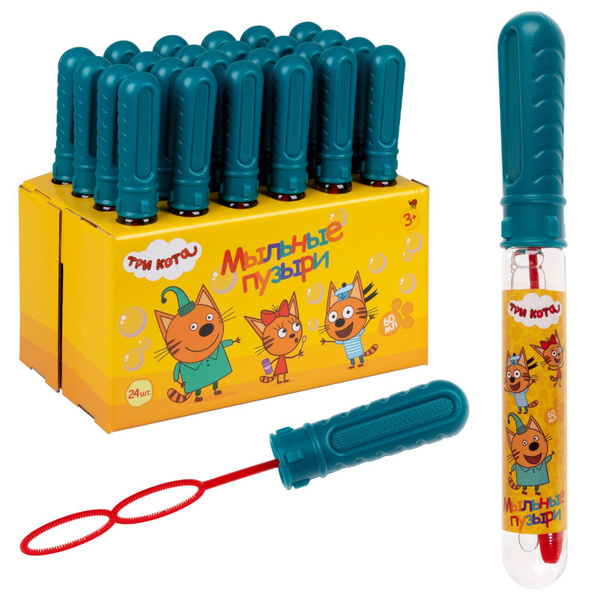 Мыльные пузыри 1TOY Три Кота, колба в термоплёнке, 60 мл. купить на ...