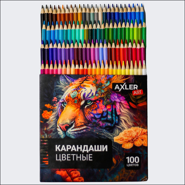Карандаши цветные AXLER Art для рисования скетчинга и школы, мягкие ...