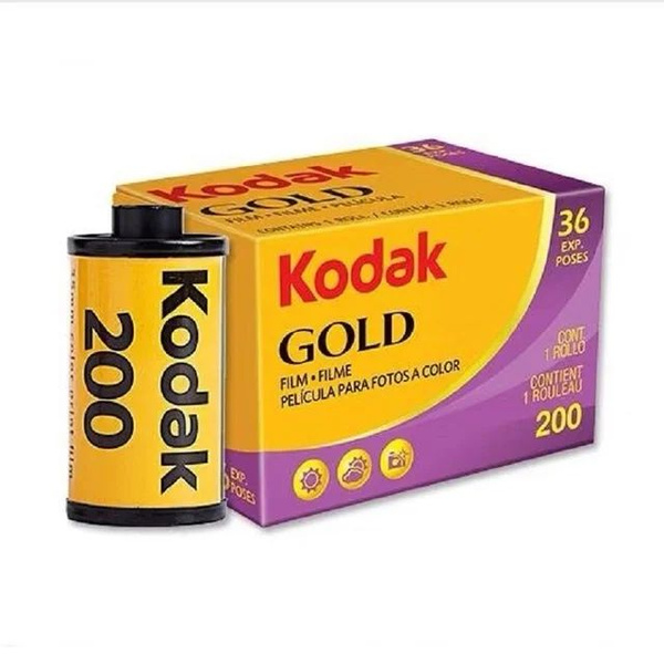 Оригинальная пленка KODAK 35 мм 36 экспозиция в рулоне, золото 200 ...
