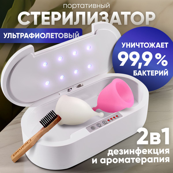 Ультрафиолетовый стерилизатор для менструальной чаши, дезинфектор ...