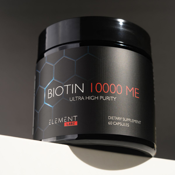 Биотин 10000 мкг (Biotin), Для волос, кожи и ногтей, 60 капсул - купить ...