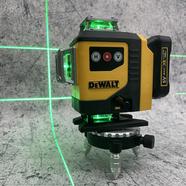 Купить DeWalt Лазерный уровень / Нивелир аккумуляторный, зеленый луч 5В ...