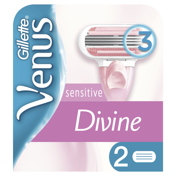 GILLETTE VENUS Divine Sensitive Сменные кассеты для бритья 2шт - купить ...