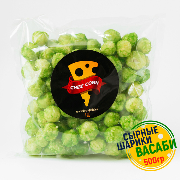 CHEECORN сырные шарики чикорн со вкусом васаби , 500г - купить с ...