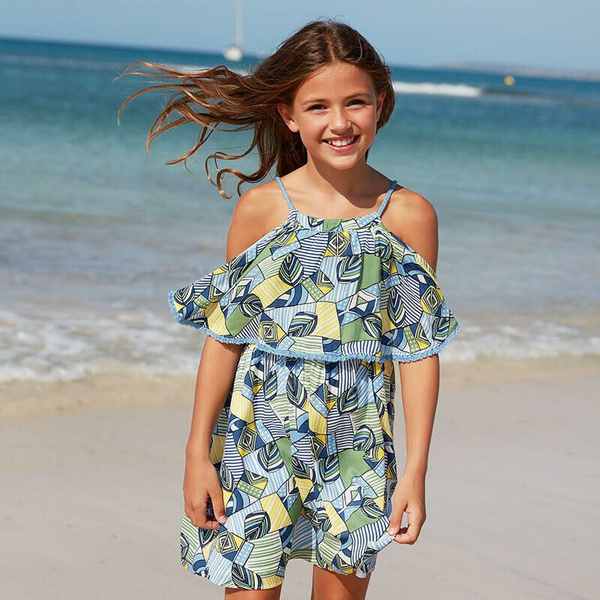 Платье Mayoral, Девочки, Лето, размер 158, материал Смесовая ткань ...