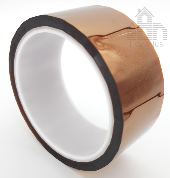 Клейкая лента HomeHub Термостойкий полиамидный скотч 10мм, 33м 40 мм 33 ...