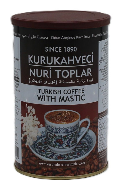 Турецкий кофе Kurukahveci Nuri Toplar Damlasakizli Turk Kahvesi 12шт по ...
