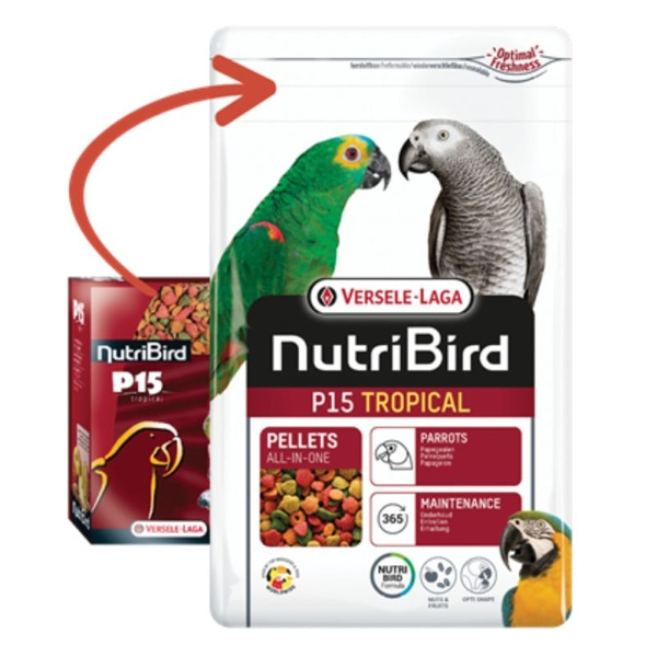 Гранулированный корм для тропических попугаев Versele Laga Nutr bird ...