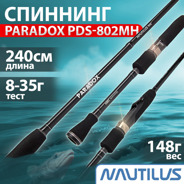 Спиннинг Nautilus "NAUTILUS" Paradox PDS-662MH 198см 7-32г, от 8 гр ...