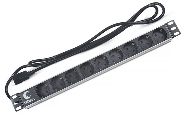 Блок евророзеток для 19" шкафов 10А Cabeus PDU-9P-2IEC 9 розеток купить ...