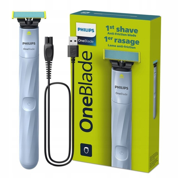 Триммер Philips Oneblade QP1324/20, голубой купить на OZON по низкой ...