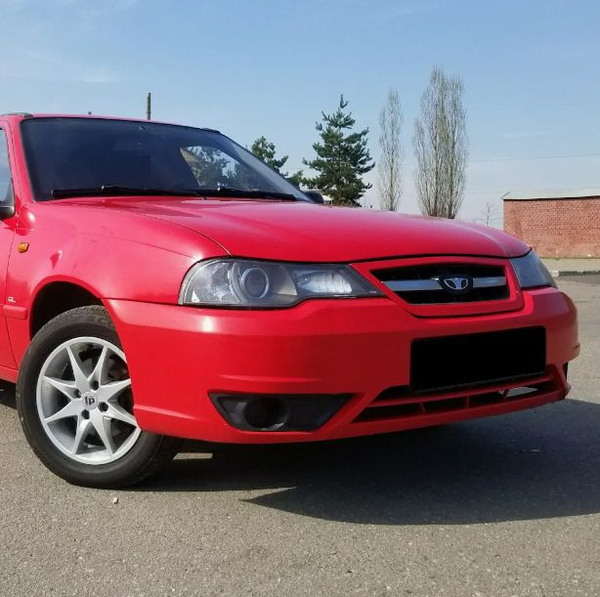 Бампер передний Дэу Нексия N150 GGE - SUPER RED - Красный - купить с ...