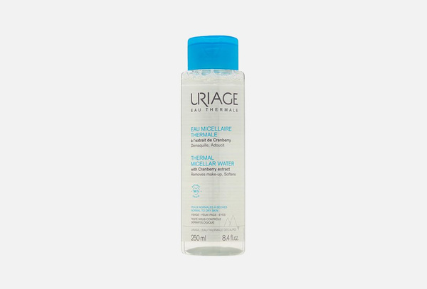 Мицеллярная вода для нормальной и сухой кожи Uriage Thermal micellar ...