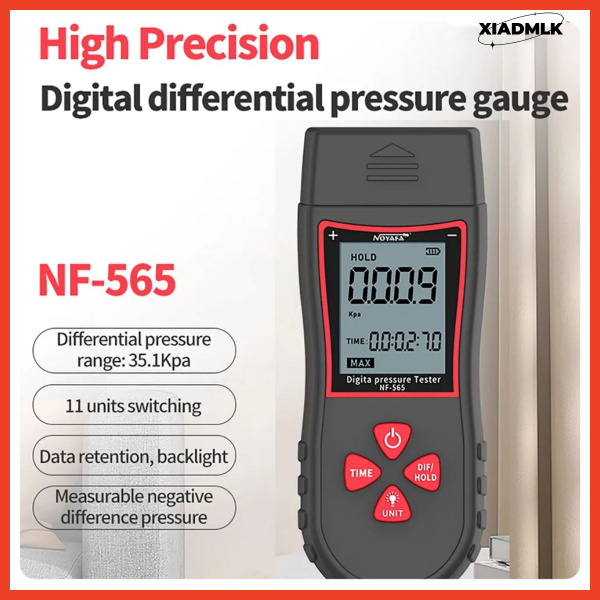 NF-565 Цифровой манометр дифференциальный манометр давления воздуха ...