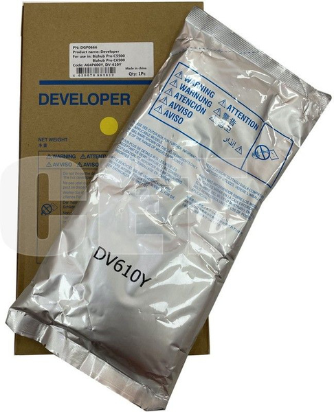 Девелопер DV-610Y для KONICA MINOLTA Bizhub PRO C5500/C5501/C6000 (CET ...