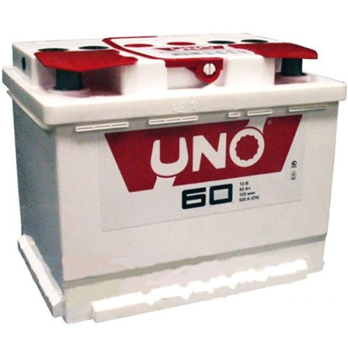 UNO Аккумулятор автомобильный, 60 А•ч, Прямая (+/-) полярность купить ...
