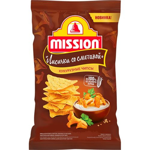 Mission Чипсы кукурузные Лисички со сметаной, 150 г - купить с ...