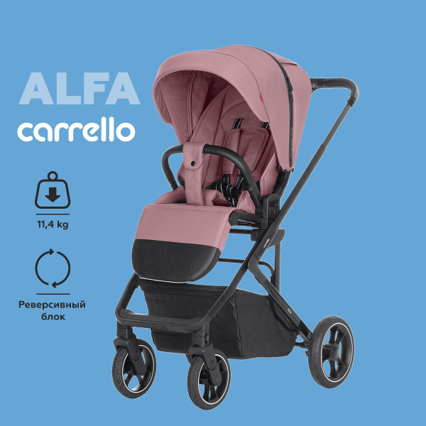 Коляска CARRELLO Alfa, с реверсивным блоком прогулочная детская ...