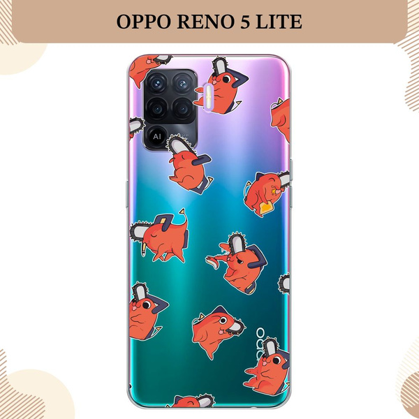 Силиконовый чехол на Oppo Reno 5 Lite / Оппо Рено 5 Лайт аниме Человек ...
