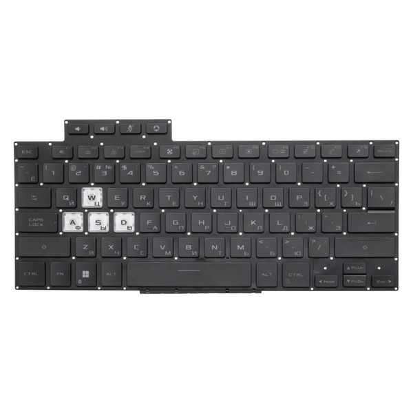 Клавиатура с подсветкой для ноутбука Asus TUF Dash F15 FX516PM FX516PE ...