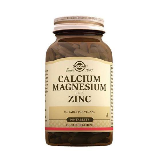 Солгар Кальций Магний Плюс Цинк 100 Таблеток Solgar Calcium Magnesium ...