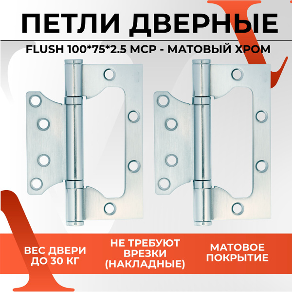 Петли дверные накладные / без врезки / бабочки универсальные VЕTTORE ...