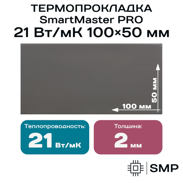 Термопрокладка SmartMaster PRO SMP_TP_21_50X100 купить по выгодной цене ...