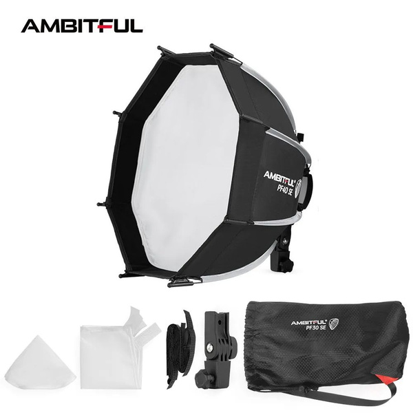 AMBITFUL 40 см PF40 SE Flash Mini Softbox Портативный восьмиугольный ...
