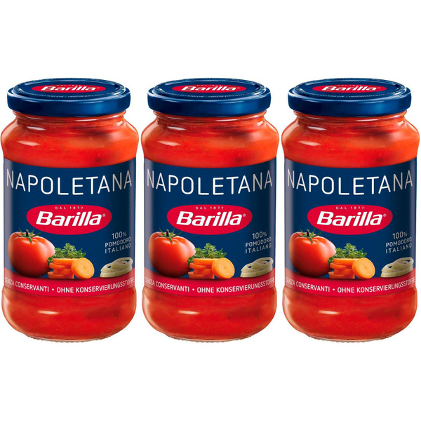 Соус Barilla Napoletana Томатный универсальный 400 г, набор: 3 штуки ...