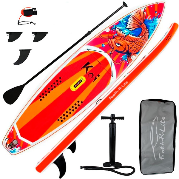 SUP board FUNWATER KOI 11,6 надувной для серфинга с веслом / Cап борд с ...
