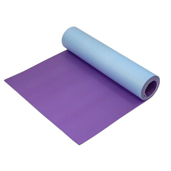 Коврик для йоги и фитнеса ISOLON Yoga Mat 6, светло-голубой/фиолетовый ...
